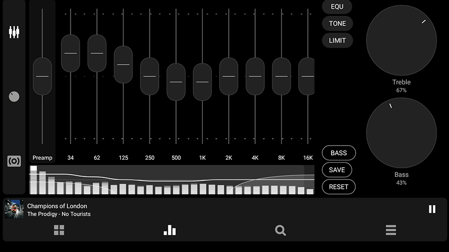 10-Bandoptimierter Equalizer